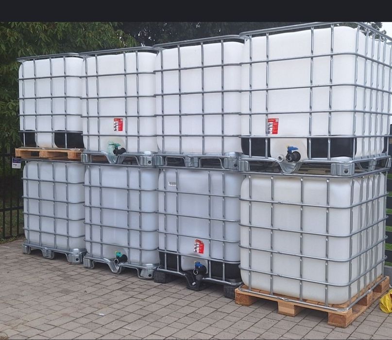 Zbiornik 1000L mauzer IBC na deszczówkę  wodę paliwo Mauser