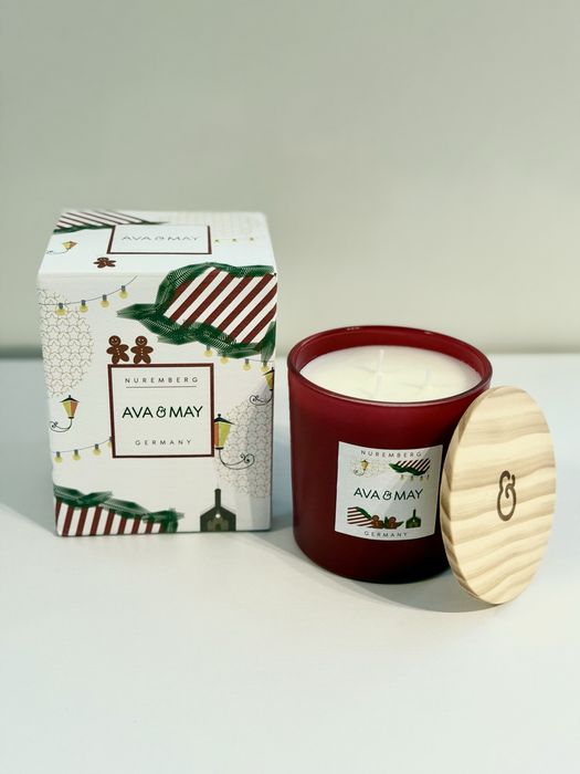 Świąteczna Świeca Zapachowa Ava May Germany Nuremberg 380g