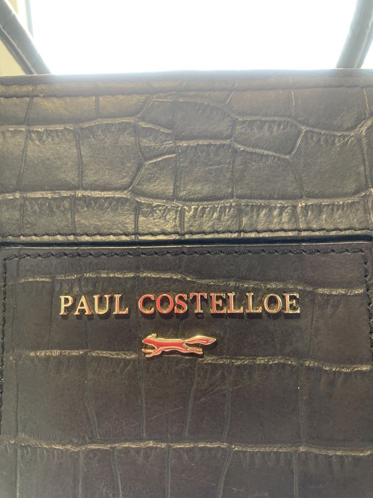 Шикарная вместительная кожаная сумка PAUL COSTELLOE