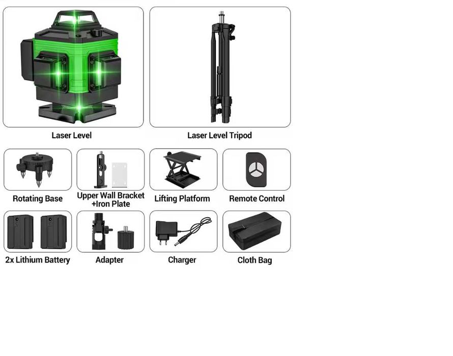 Vendo nível laser 360 graus 16 linhas COM TRIPÉ