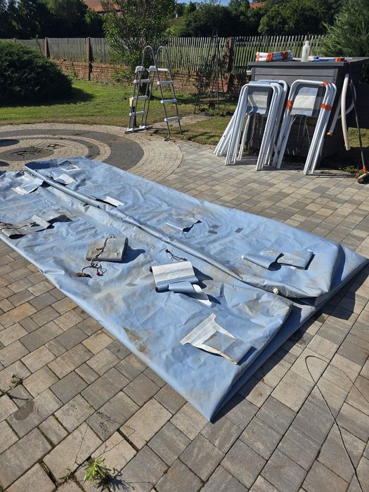 Basen 427x427x107 drabinka+filtr piaskowy