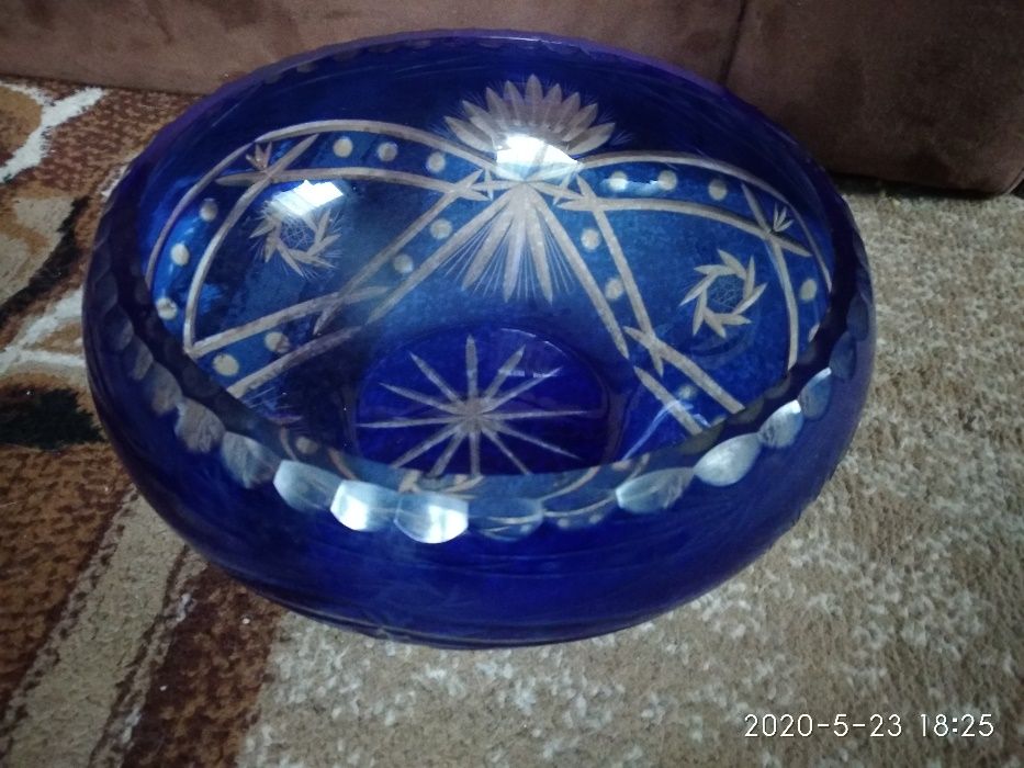 kryształowa misa kolorowy kryształ