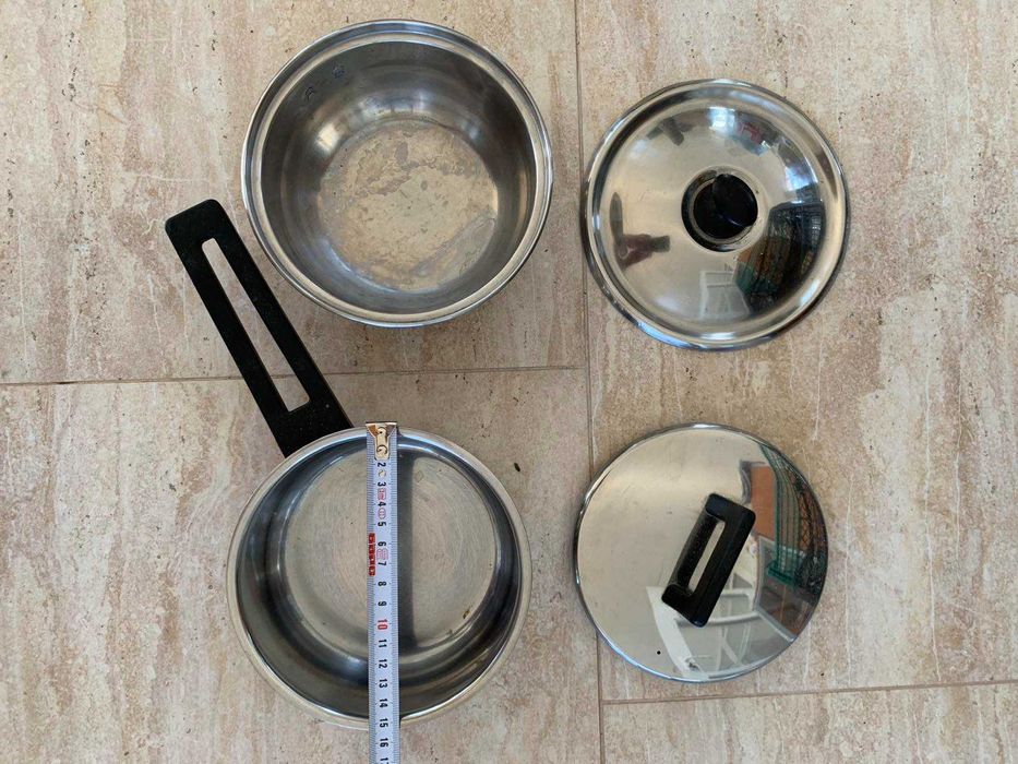 Ковшик с крышкой - нержавейка