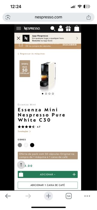 Maquina cafe Nespresso
