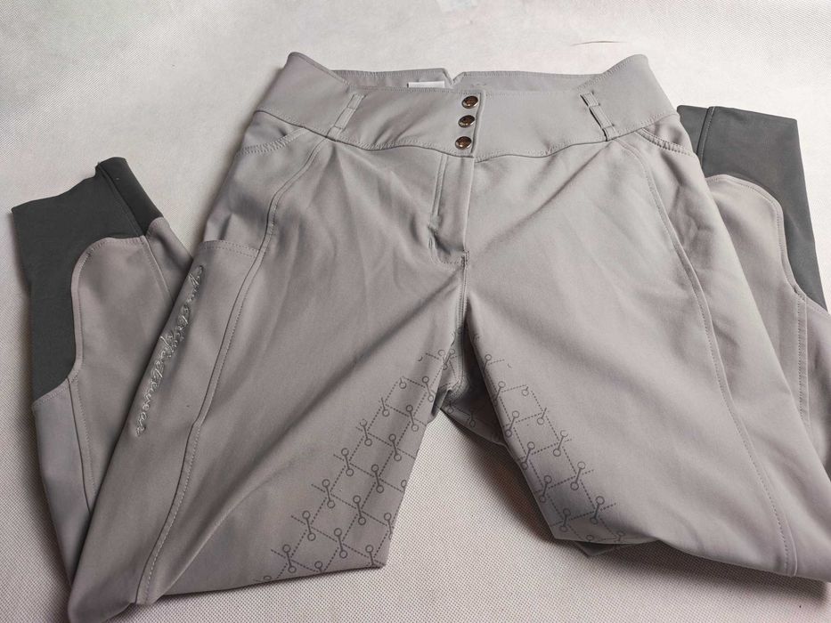 Rewelacyjne bryczesy Felix Buhler pełen silikonowy lej rozmiar 44