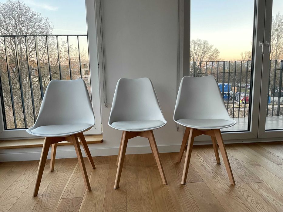 3 Chairs scandinavian for the Kitchen Living Room