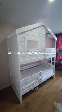 Ліжко двоярусне дерев'яне Дакер (кровать двухъярусная)