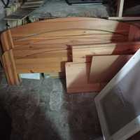 Łóżko dwuosobowe drewniane 140 szer/200