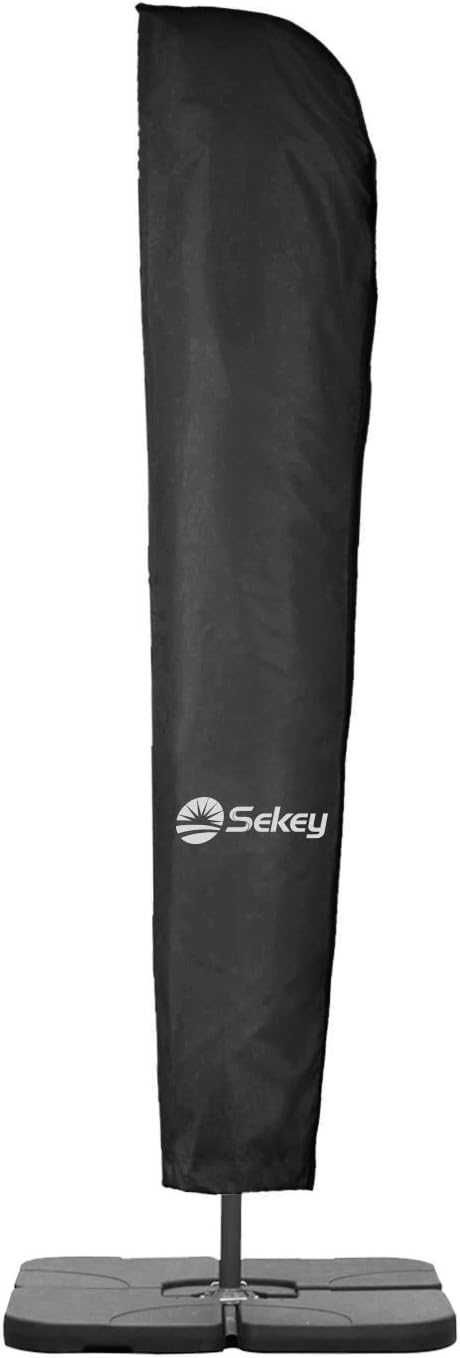 Pokrowiec Ochronny na parasol czarny 190 x 30/50 cm wodoodporny