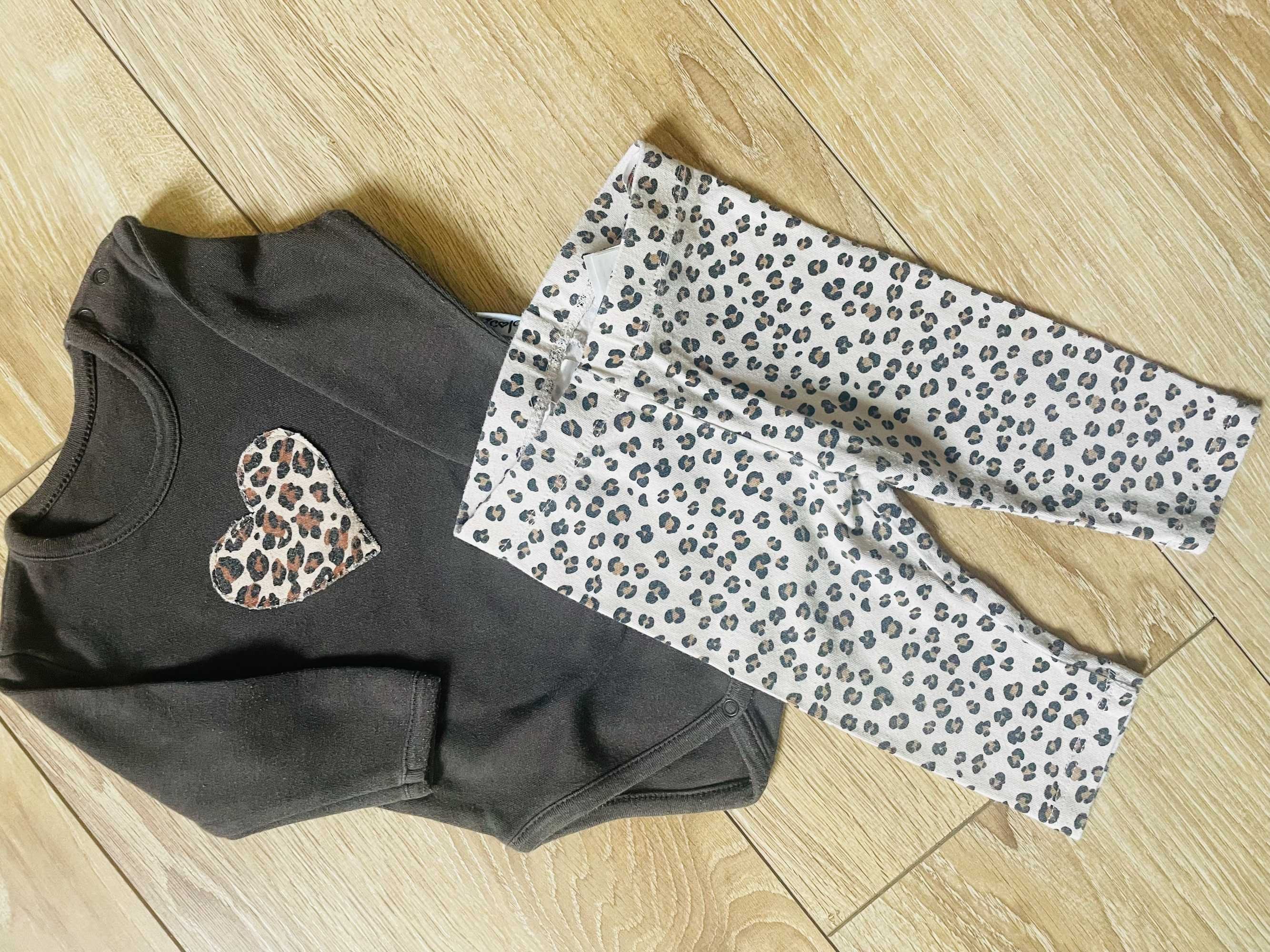 komplet : legginsy + body, rozm 62