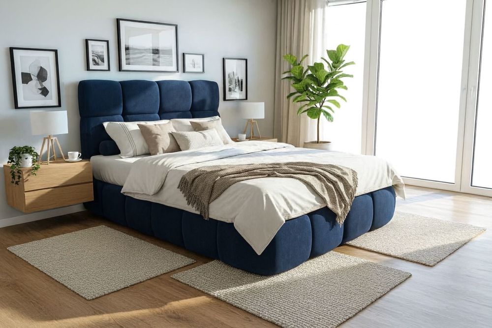 Nowoczesne Łozko Kontynentalne Stela w 3 Rozmiarach