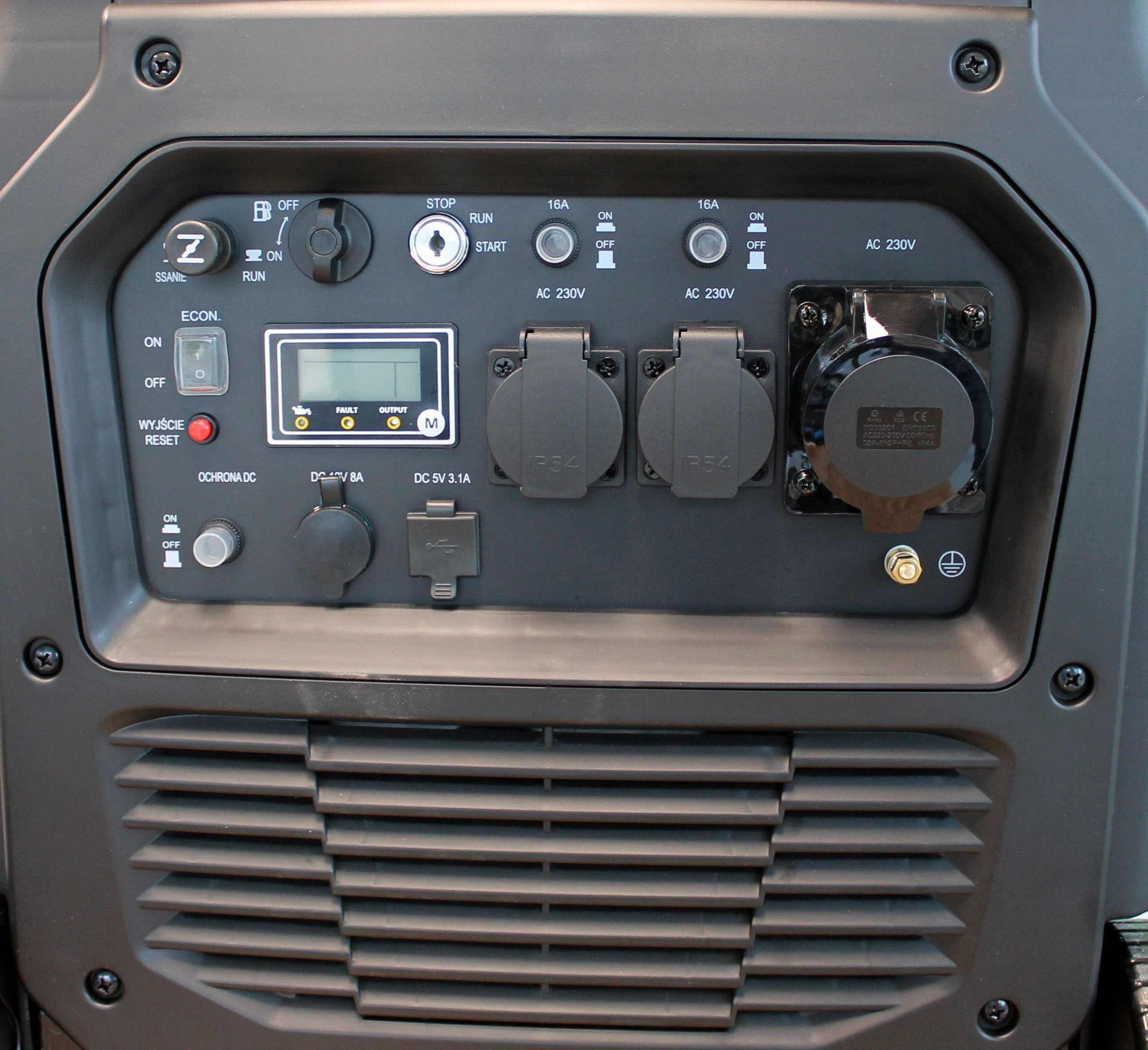 Generator Agregat Inwertorowy 7,7 kW E-start Pilot kamperowy camping