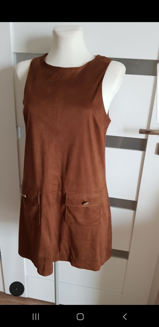 River Island sukienka zamszowa r m