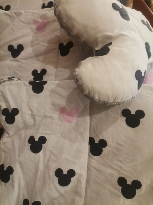 3czesciowy ochraniacz na łóżeczko + poduszka motyl