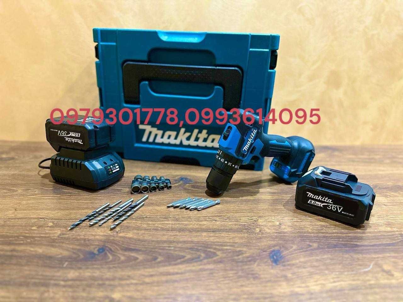 Акумуляторний Шуруповерт Makita DHP453 Бесщеточный + Удар 36V-8Ah