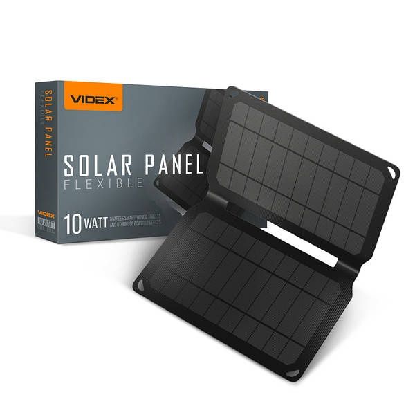 Сонячна панель (портативний зарядний пристрій) VIDEX 10 W VSO-F510UU
