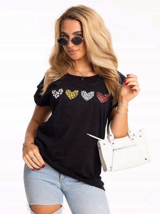 Urocza Wygodna Modna Bluzka T-shirt Dużo Kolorów Rozmiarów