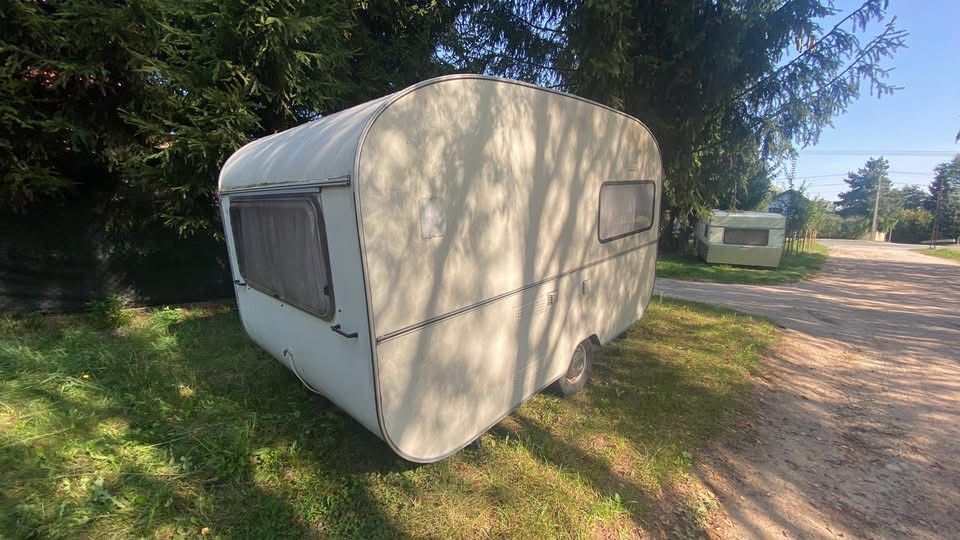Przyczepa Kempingowa Knaus Stacjonarna na działke budowe
