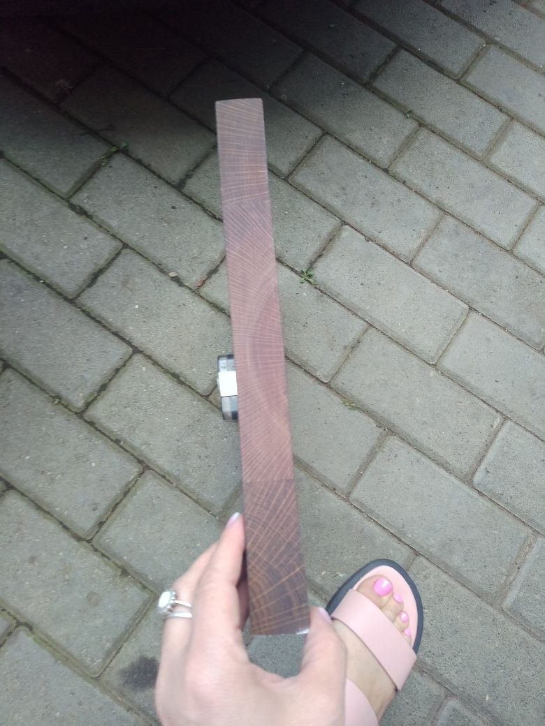 Drewniany zegar ścienny