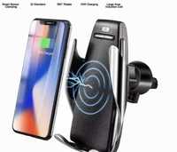 Carregador AUTO  Wireless com suporte de smartphone para Carro