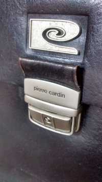 Skórzana teczka Pierre Cardin.