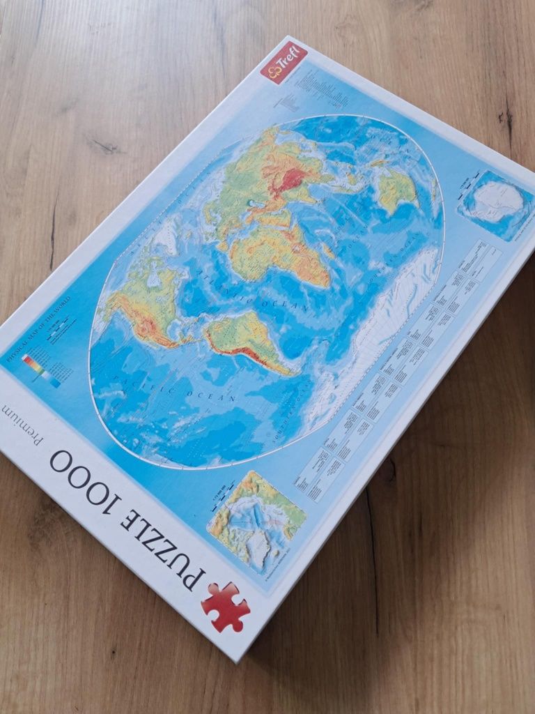 Puzzle mapa świata 1000 elementów