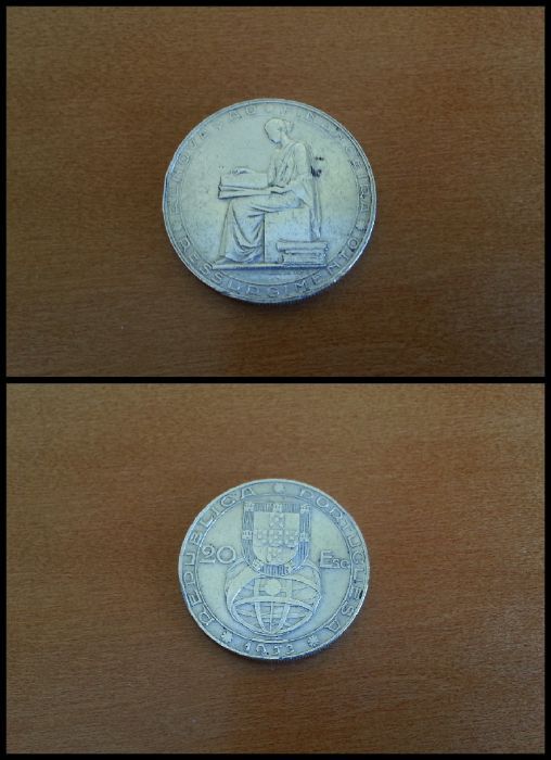 Lote com 8 moedas Portuguesas- Monarquia e República