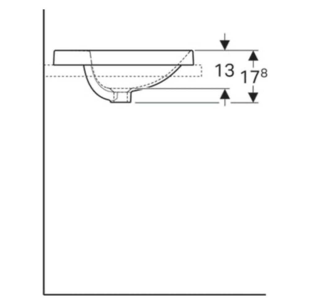 Umywalka Geberit Variform 48 cm