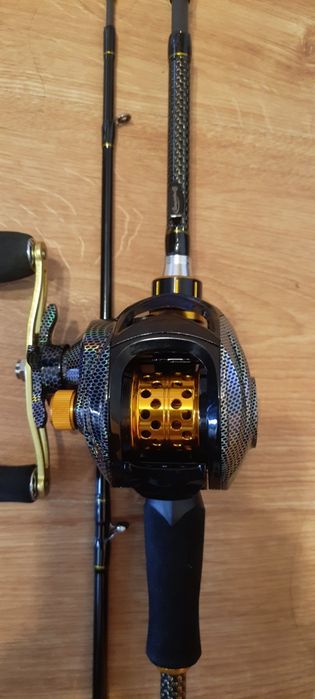 Wędka castingowa + Multiplikator Baitcasting wygrany na zawodach  NOWA