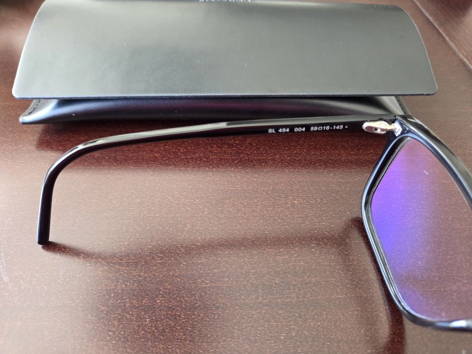 Okulary Saint Laurent, czarne, używane, stan bdb.