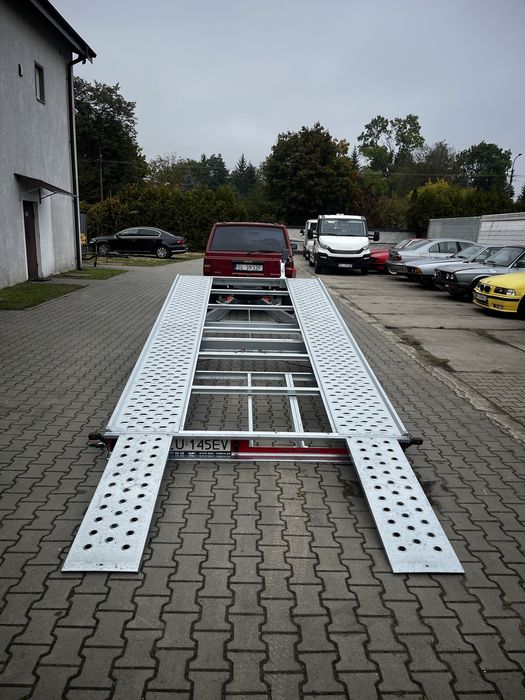 Wynajem przyczepy lawety przyczepa laweta DMC 2500kg 2-osie Piaseczno