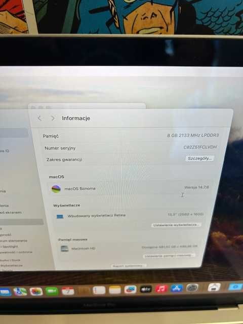 MacBook Pro 13 Grafika 1536MB A1989 i5/8gb/512gb Touch Bar Szczecin