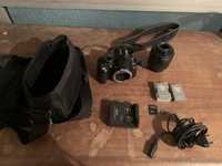 Camera Nikon D3000 + lente 18-55mm + duas baterias