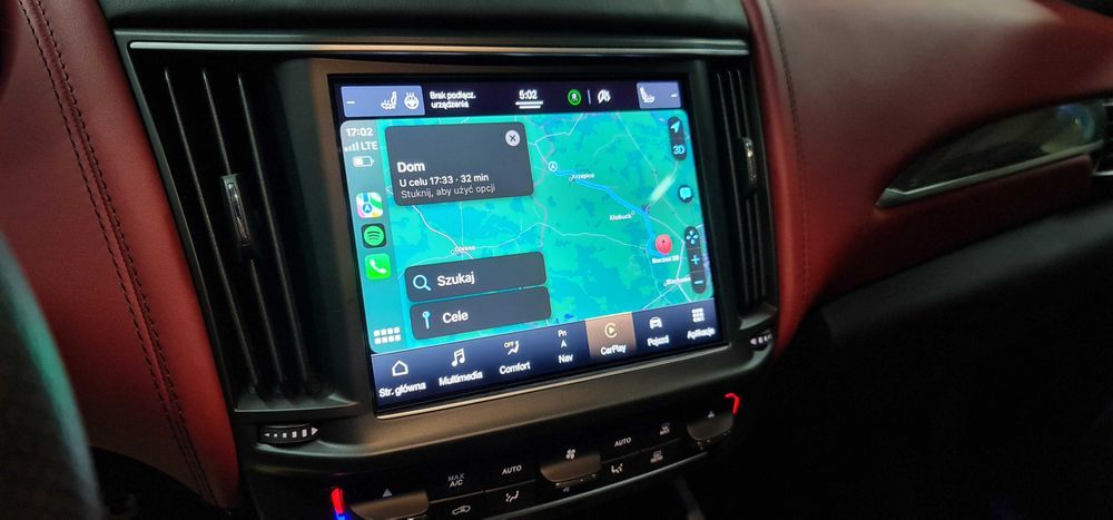 Maserati polski język Ghibli Levante Quattroporte konwersja usa eu