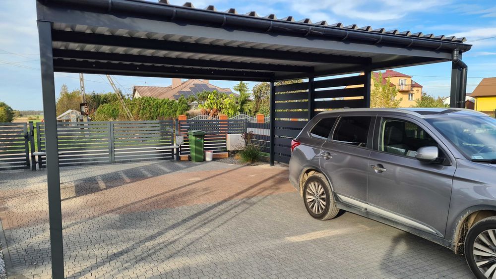 Wiata samochodowa, garażowa, dwustanowiskowa, carport, wiata
