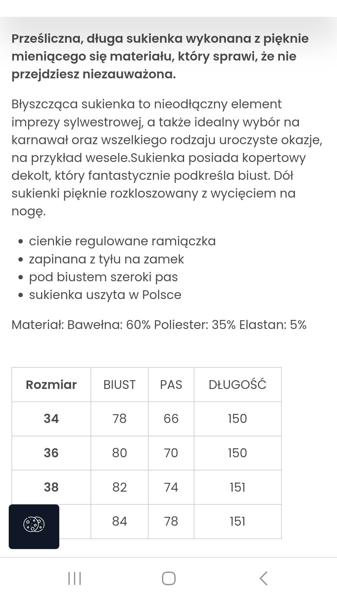 Sukienka długa  wieczorowa, na welele