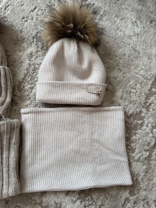 Шапка зимова 48,шапка зимова 50,набі шапка і хомут 48, дитяча шапка 50