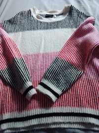 Kolorowy sweter damski
