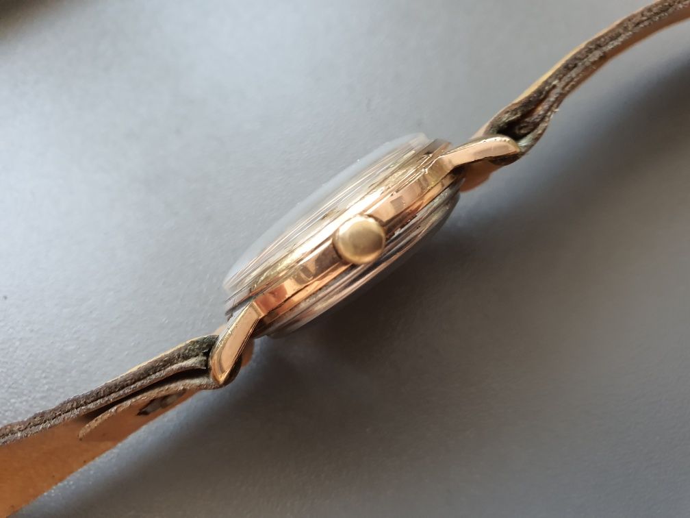 Zegarek Glashutte Spezimatic 23 rubis jewels automatyczny złocony AU