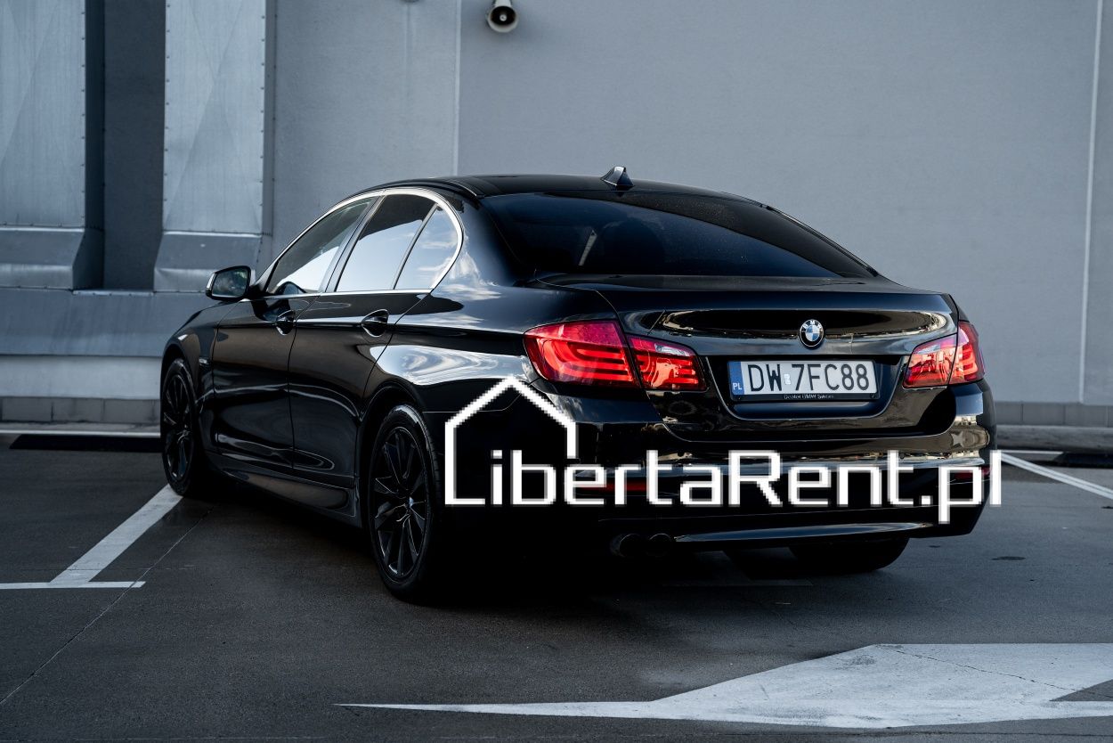 Wynajem BMW 525d Biturbo czarna perełka długoterminowo i krótkotermino