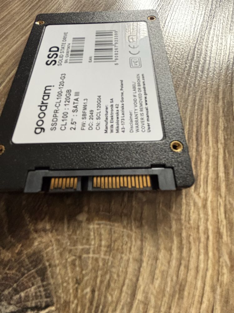 Dysk wewnetrzny SSD Goodram do Laptopa 120 gb