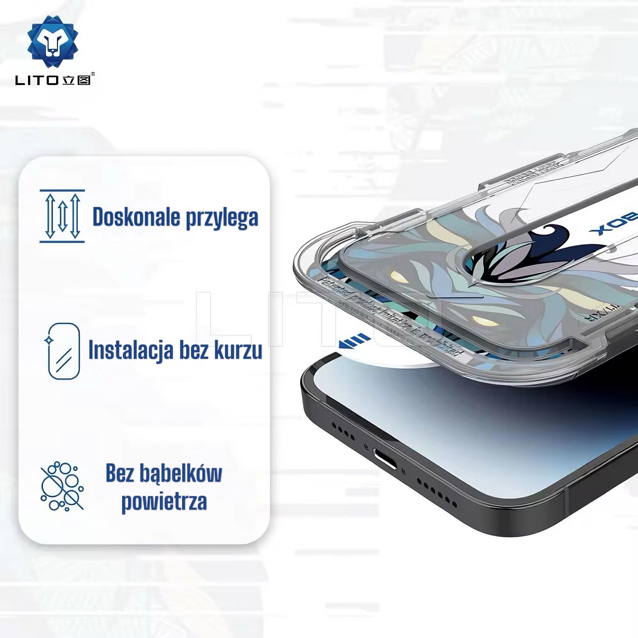Szkło hartowane LITO D+ PRO iPhone 15 Pro Przeźroczyste
