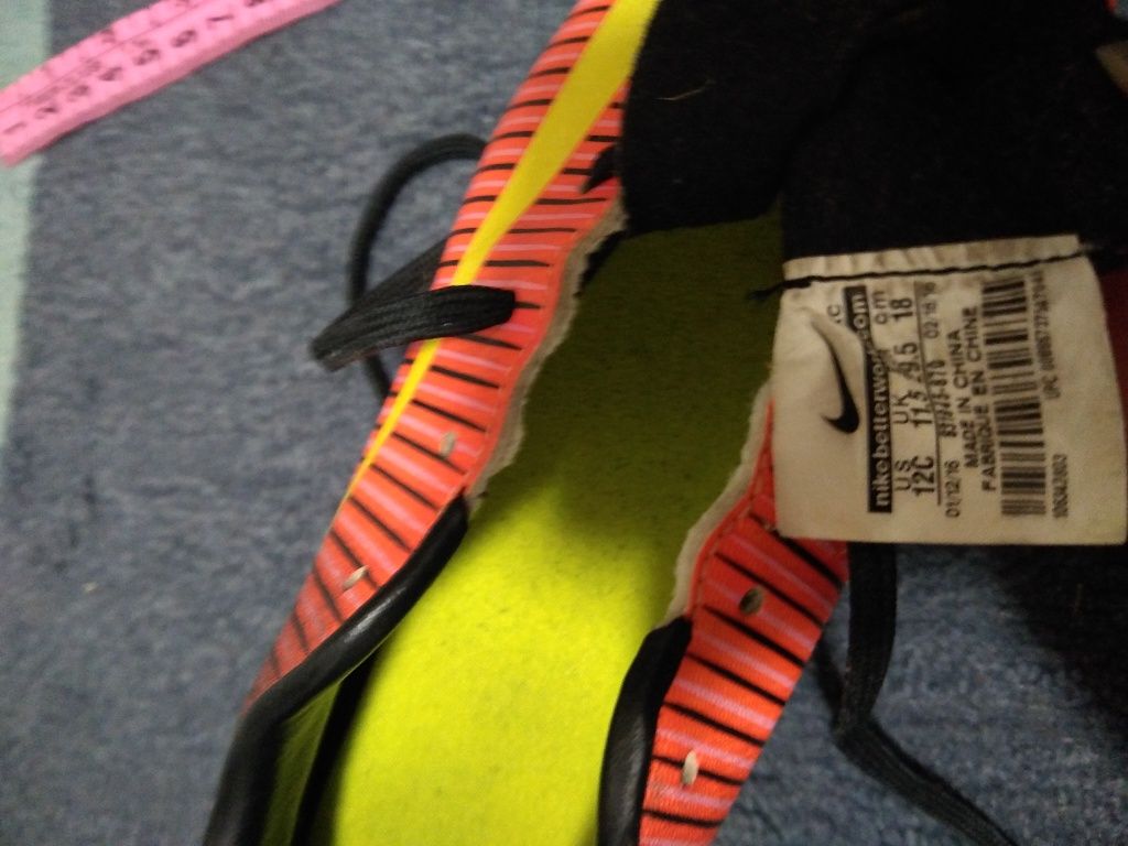 Бутсы Nike Mercurial Vapor XI FG Junior  29,5-30 размер
