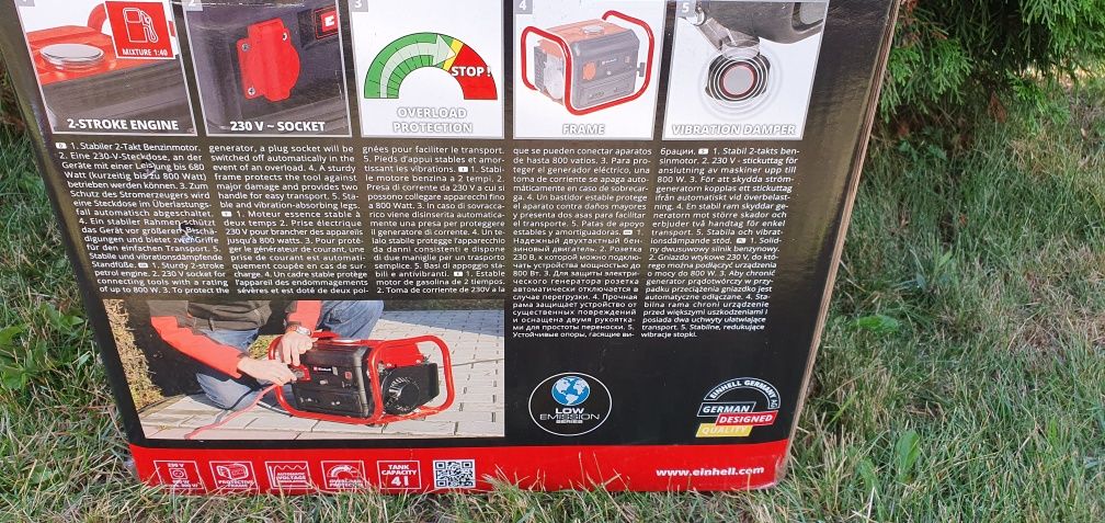 Генератор Einhell TC-PG 10/E5:
- Тип генератора Синхронний
- Потужний