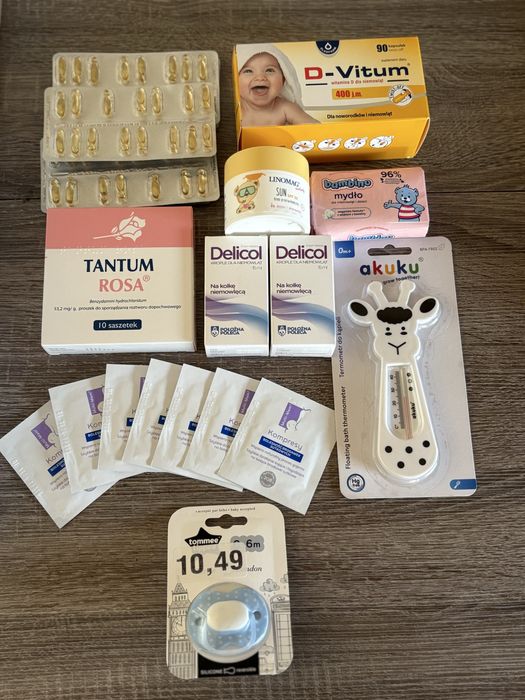 Wyprawka poporodowa noworodkowa mix delicol kompresy multi mam