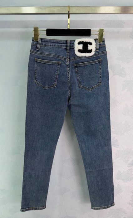 Spodnie jeansy Chanel