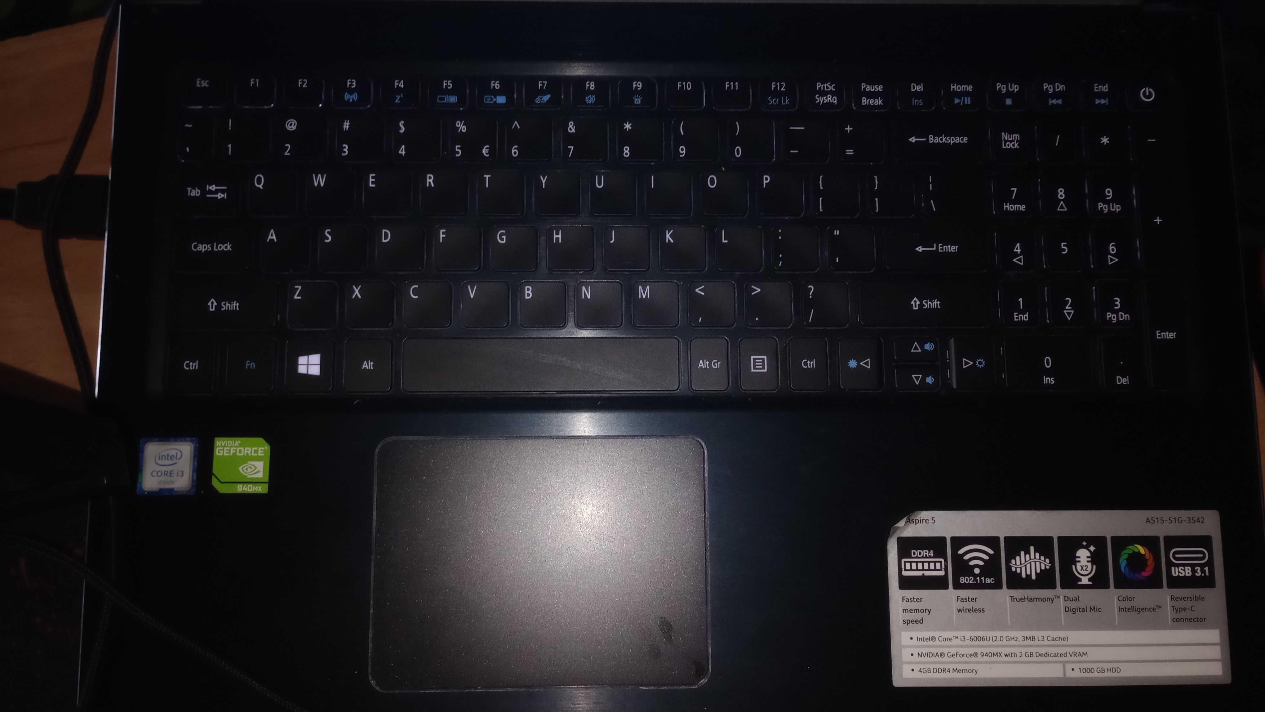 Laptop Acer Aspire 5 A515-51G-3542