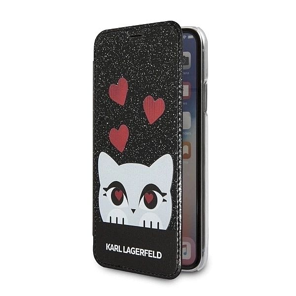 Etui Karl Lagerfeld Valentine na iPhone X / Xs - czarne
