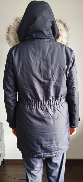 Granatowa kurtka parka only L przejściowa