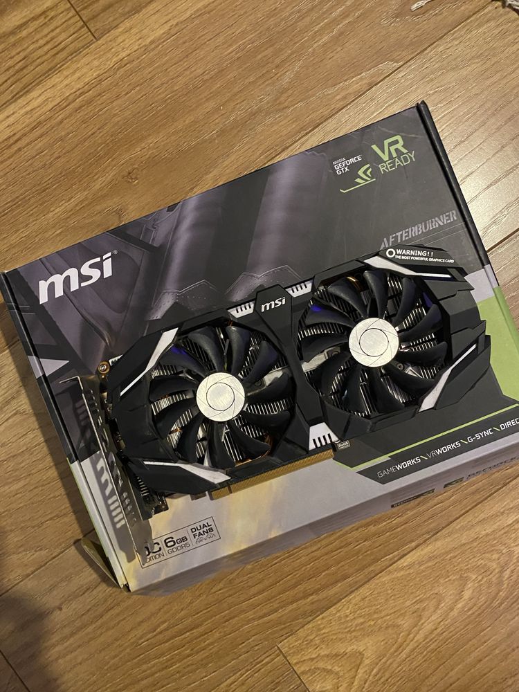 Karta graficzna MSI GTX 1060 6gb caly zestaw.